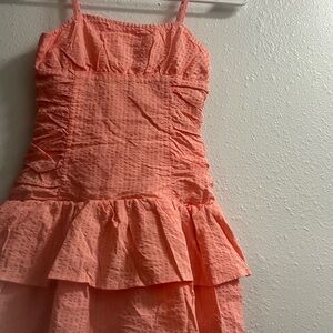 Art Class Coral Kids Formal Dress